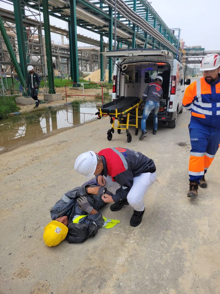 Premiers secours sur site industriel